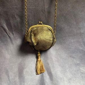 Gold evening bag